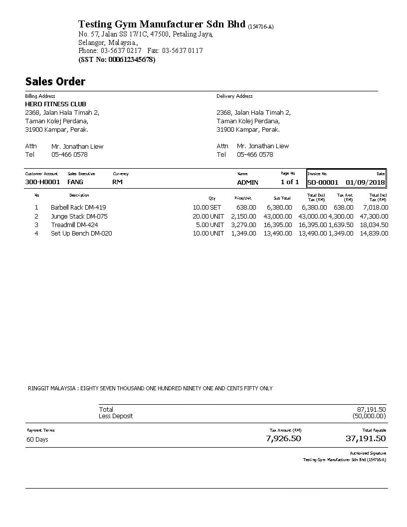 SQL Report Templates | Everest Systems Sdn Bhd