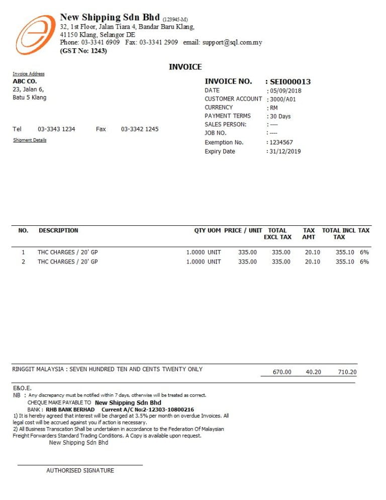 02-Sales-Invoice-Forwarding-SST | Everest Systems Sdn Bhd